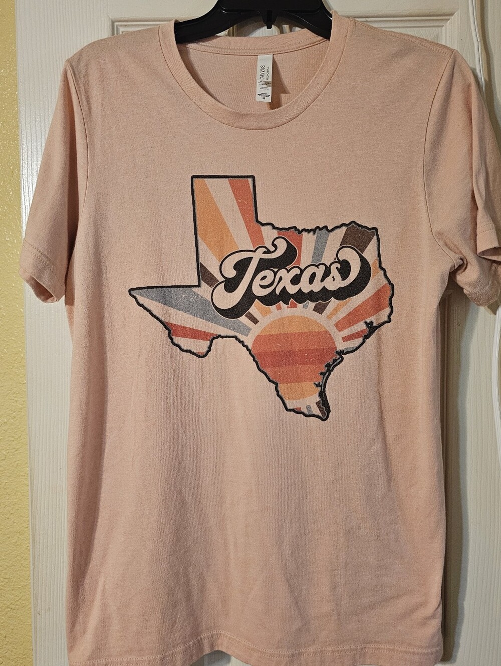 Bella Canvas Peachy Crew Neck Tee - Soft Peach